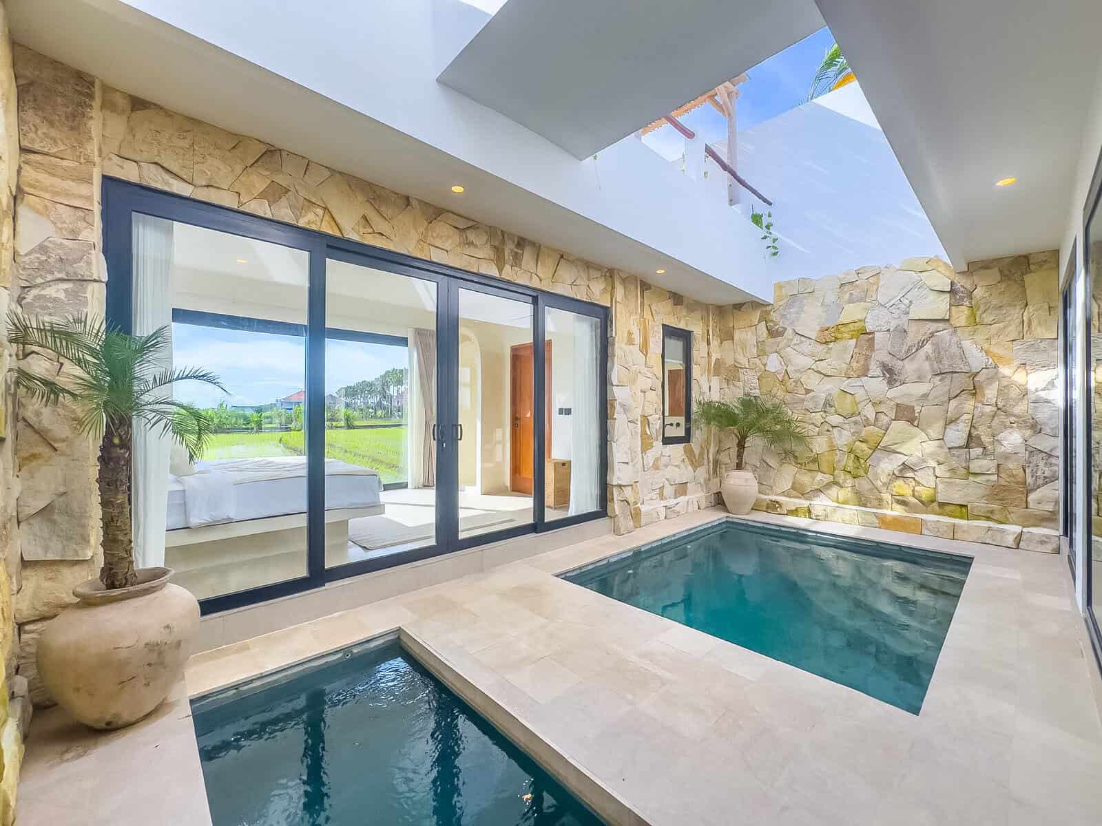 RICE FIELD  VIEW 2 BEDROOM VILLA FOR SALE LEASEHOLD IN TUMBAK-BAYUH BE-1876 